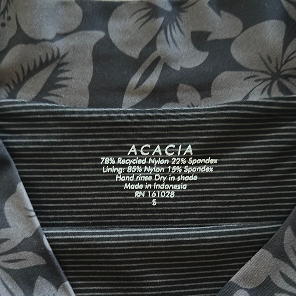 Acacia Floral Black Bikini Set - Picture 2 of 6